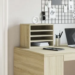 Online vidaXL Skrivbordshyllor sonoma-ek 36x26x29,5 cm konstruerat trä Sonoma ek