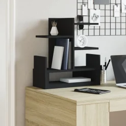 Online vidaXL Skrivbordshyllor 49x20x52,5 cm konstruerat trä Svart