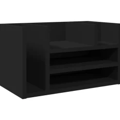 Discount vidaXL Skrivbordshyllor 44,5x24x25 cm konstruerat trä Svart