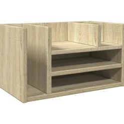 Outlet vidaXL Skrivbordshyllor sonoma-ek 44,5x24x25 cm konstruerat trä Sonoma ek