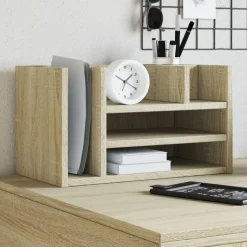 Outlet vidaXL Skrivbordshyllor sonoma-ek 44,5x24x25 cm konstruerat trä Sonoma ek