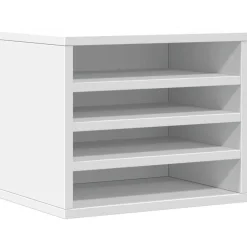 Sale vidaXL Skrivbordshyllor 36x26x29,5 cm konstruerat trä Vit