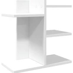 vidaXL Skrivbordshyllor vit 42x21,5x42 cm konstruerat trä