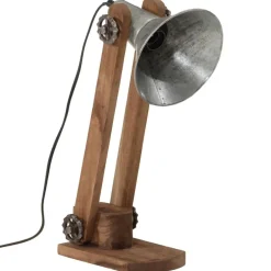 New vidaXL Skrivbordslampa 25W vintage 23x13x52 cm E27 Silver