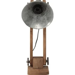New vidaXL Skrivbordslampa 25W vintage 23x13x52 cm E27 Silver