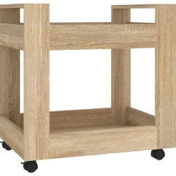 Sale vidaXL Skrivbordsvagn sonoma-ek 60x45x60 cm konstruerat trä Sonoma ek