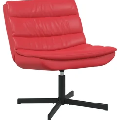 vidaXL Skrivstol Röd 63 x 75 x 76 cm PU