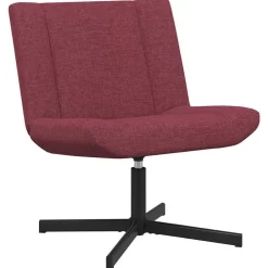 Best vidaXL Skrivstol 63 x 75 x 76 cm tyg Vinröd