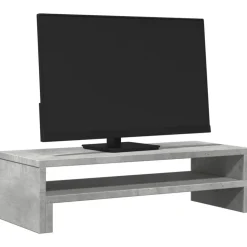 vidaXL Skärmställ betonggrå 54x22x15 cm konstruerat trä