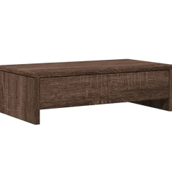Clearance vidaXL Skärmställ med lådor 50x27x15 cm konstruerat trä brun ek