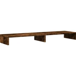 vidaXL Skärmställ 100x27x10 cm konstruerat trä Rökfärgad ek