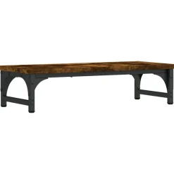 vidaXL Skärmställ rökfärgad ek 55x23x14 cm konstruerat trä