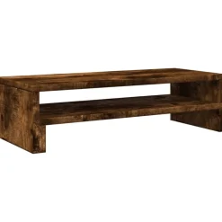 vidaXL Skärmställ rökfärgad ek 54x22x15 cm konstruerat trä