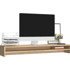 vidaXL Skärmställ sonoma-ek 100x24x13 cm konstruerat trä