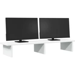Best vidaXL Skärmställ 100x27x15 cm konstruerat trä Vit