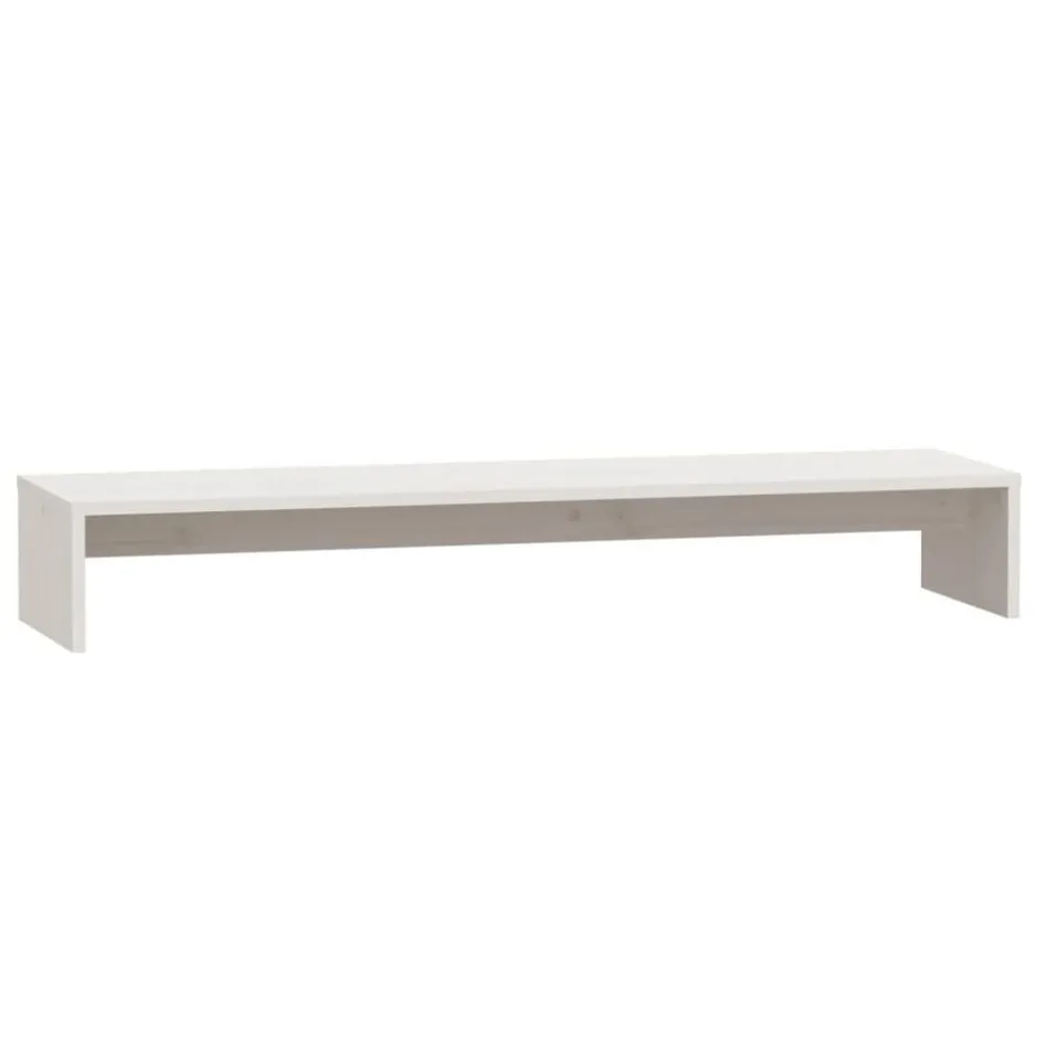 Discount vidaXL Skärmställ 100x27x15 cm massiv furu Vit