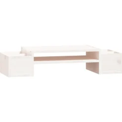 vidaXL Skärmställ 70x27,5x15 cm massiv furu Vit
