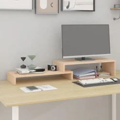 Discount vidaXL Skärmställ (52-101)x22x14 cm massiv furu Naturfärg