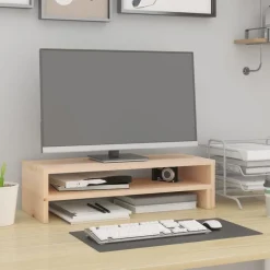 Discount vidaXL Skärmställ (52-101)x22x14 cm massiv furu Naturfärg