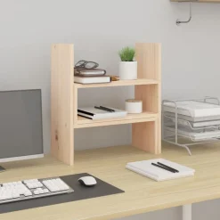 Online vidaXL Skärmställ (39-72)x17x43 cm massiv furu Naturfärg