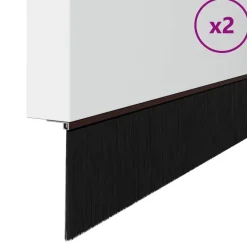 Sale vidaXL Skruvmonterade dörrborsttätningslister 2 pcs 100 cm Brun