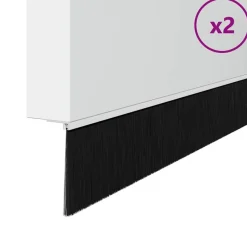 Sale vidaXL Skruvmonterade dörrborsttätningslister 2 pcs 100 cm Vit