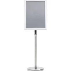 vidaXL Skyltställ A3 silver aluminiumlegering