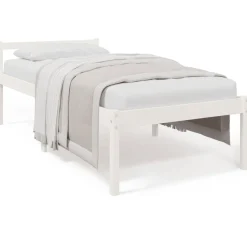 Online vidaXL Säng 75x190 cm massiv furu Vit