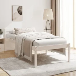 Online vidaXL Säng 75x190 cm massiv furu Vit