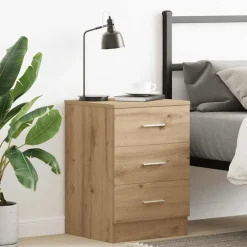 Discount vidaXL Sängbord 38x35x55 cm konstruerat trä artisan ek