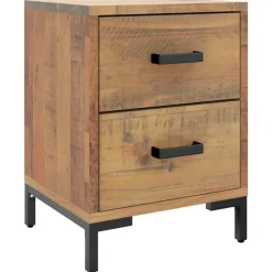 Clearance vidaXL Sängbord 36x30x45 cm massiv massiv furu Brun