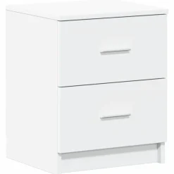 Outlet vidaXL Sängbord med 2 lådor 40x36x50 cm Vit