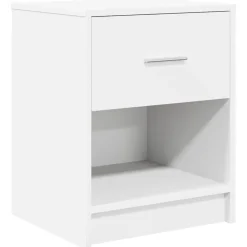 Hot vidaXL Sängbord med låda 40x34x50 cm Vit