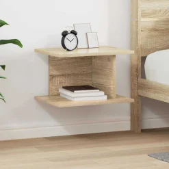 Outlet vidaXL Sängbord Sonoma-ek 40 x 30 x 25 cm Konstruerat trä Sonoma ek