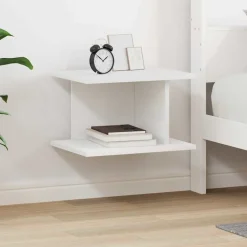 vidaXL Sängbord Vit 40 x 30 x 25 cm Konstruerat trä