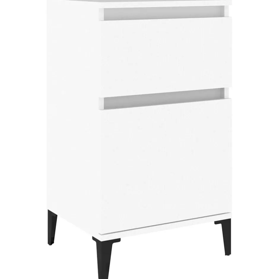 New vidaXL Sängbord 40x35x70 cm Vit