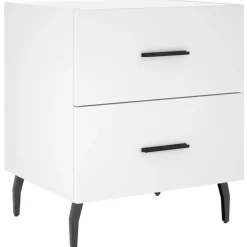 vidaXL Sängbord vit 40x35x47,5 cm konstruerat trä