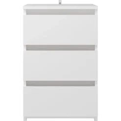 Online vidaXL Sängbord 40x35x62,5 cm konstruerat trä Vit