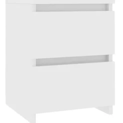 vidaXL Sängbord vit 30x30x40 cm konstruerat trä