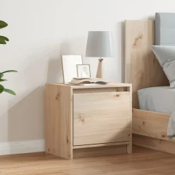 Sale vidaXL Sängbord 40x30,5x40 cm massiv furu Naturfärg