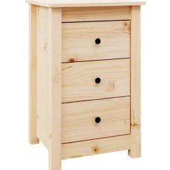 vidaXL Sängbord 40x35x61,5 cm massiv furu