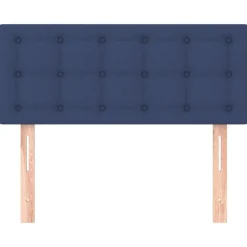 vidaXL Sänggavel blå 80x5x78/88 cm tyg