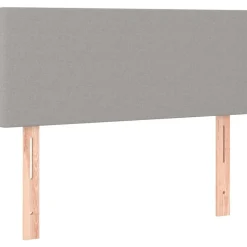 vidaXL Sänggavel ljusgrå 80x5x78/88 cm tyg