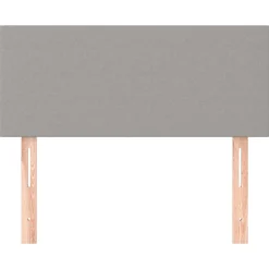 vidaXL Sänggavel ljusgrå 80x5x78/88 cm tyg