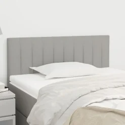 Clearance vidaXL Sänggavel 80x5x78/88 cm tyg Ljusgrå