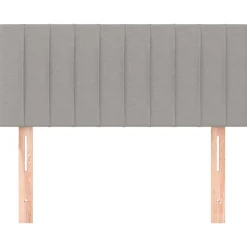 Clearance vidaXL Sänggavel 80x5x78/88 cm tyg Ljusgrå