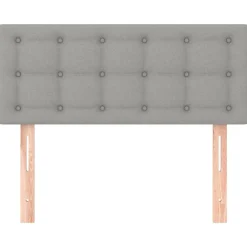 Outlet vidaXL Sänggavel 80x5x78/88 cm tyg Ljusgrå