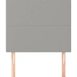 Sale vidaXL Sänggavel 80x5x118/128 cm tyg Ljusgrå