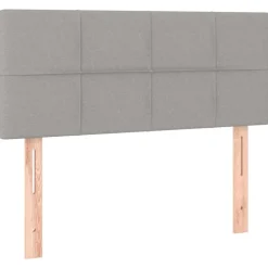 Hot vidaXL Sänggavel 80x5x78/88 cm tyg Ljusgrå