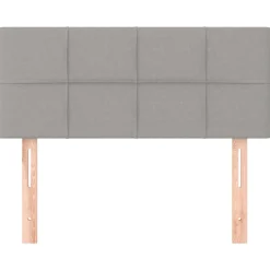 Hot vidaXL Sänggavel 80x5x78/88 cm tyg Ljusgrå